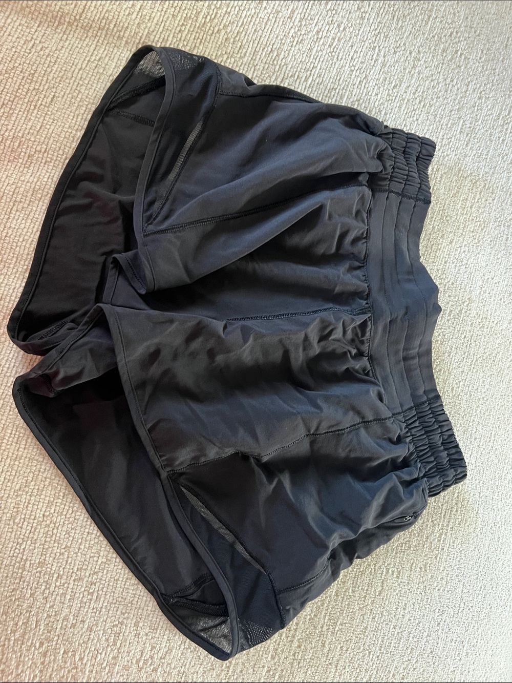 lululemon athletica Black Mid-Rise Athletic Shorts
